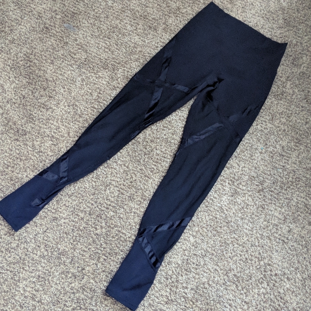 ZYIA  black ribbon mesh luxe